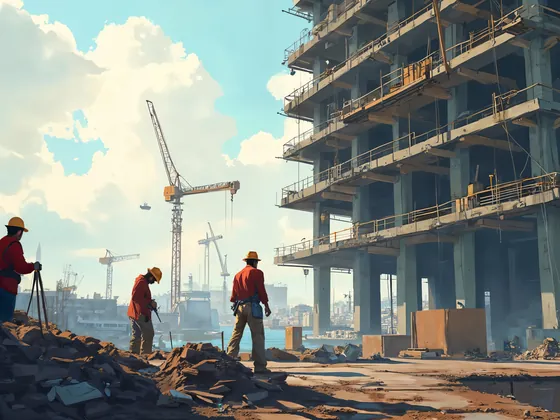 Construction site crew supplied with drinking water in Abu Dhabi